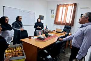 قدردانی و دیدار معاون پشتیبانی دانشکده با کارکنان به مناسبت روز کارمند