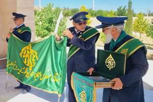 برگزاری آیین پرچم گردانی حرم مطهر حضرت شاهچراغ (ع)